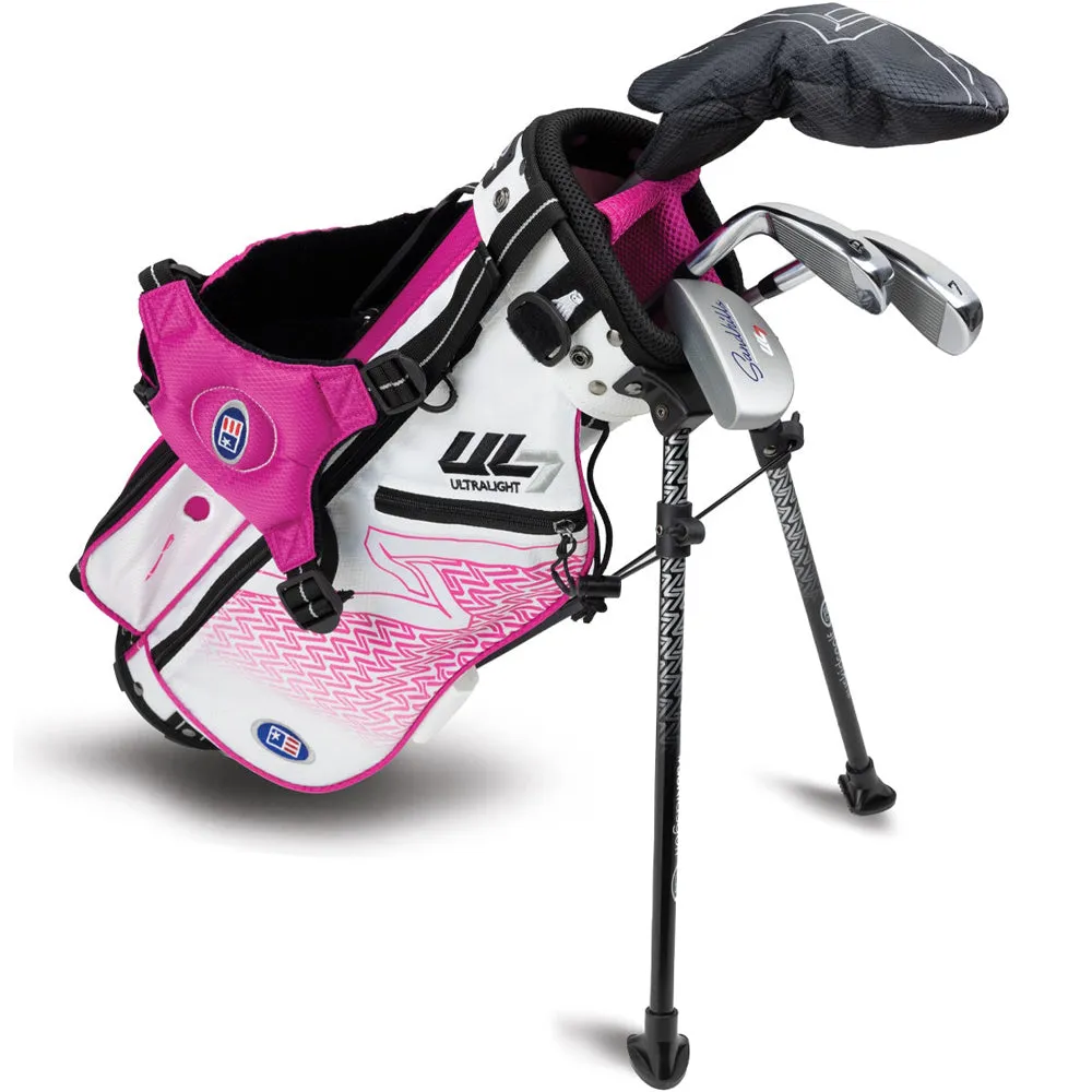 U.S Kids Golf Junior Ultralight 7 42 4 Club Stand Set Pink - (42-45" Golfer Height), TaylorMade Stealth driver