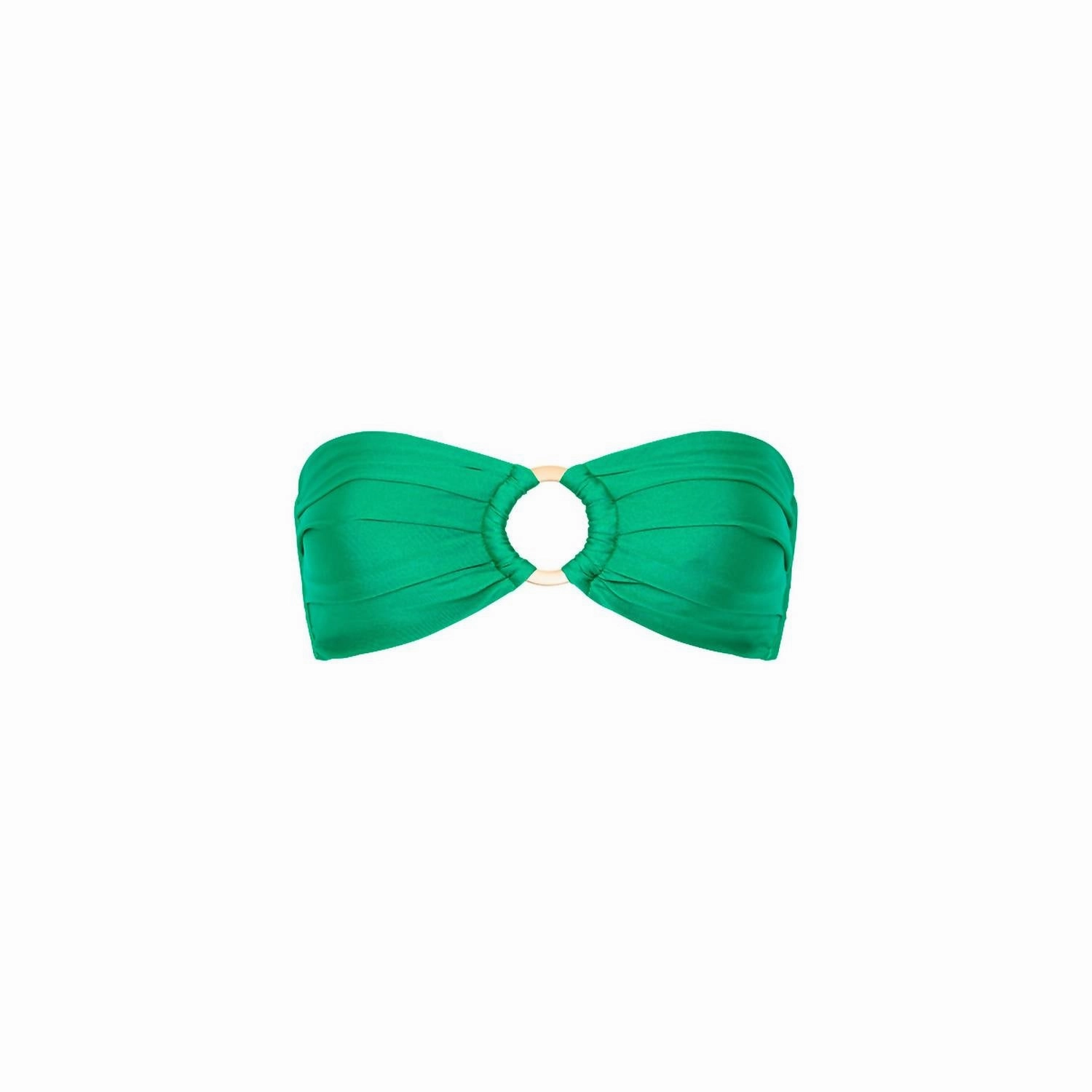 Strapless Bandeau Top In Jungle Jewel