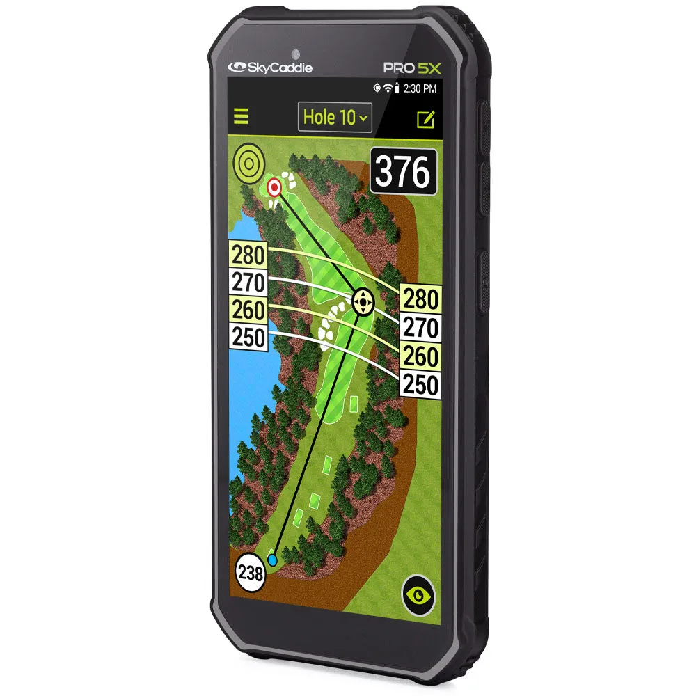 SkyCaddie PRO5X Handheld GPS Rangefinder, UV protection golf hat, Sustainable golf clothing, Golf hitting mat