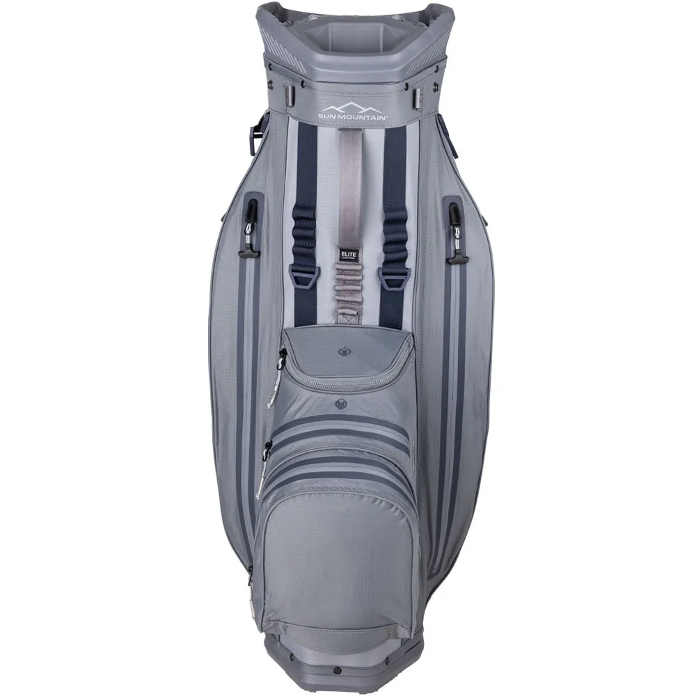 Sun Mountain H2NO ELITE Waterproof Cart Bag - Cadet/Nickel, Eco-friendly golf tees, Adjustable golf driver, Portable golf net