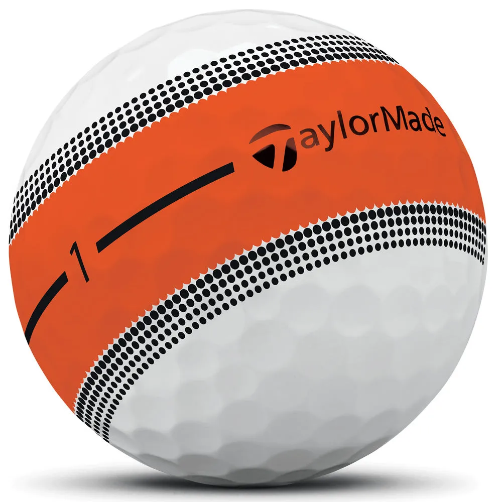 TaylorMade Tour Response Stripe Balls - Neon Multi - 12 Pack, Cadet size golf gloves