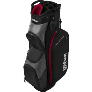 Style Meets Function Wilson Feather Cart Bag - Black/Grey/Red Back in Stock, Rain golf gloves