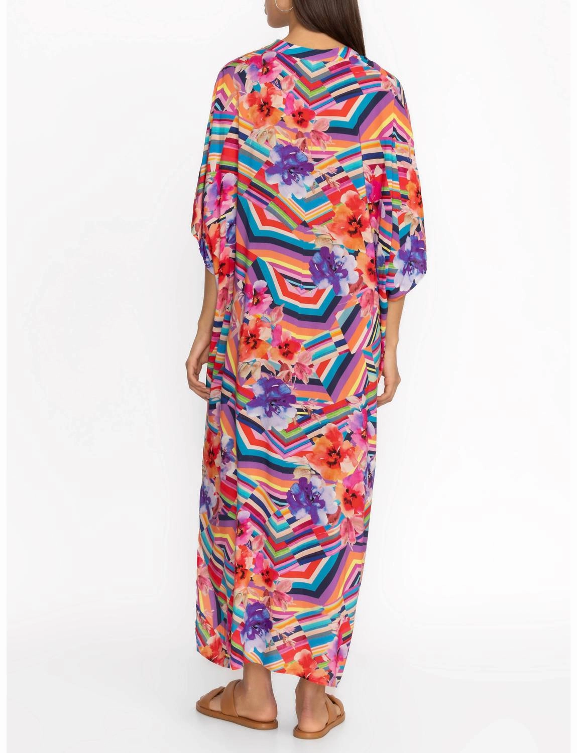 Summer Stripes Maxi Kaftan