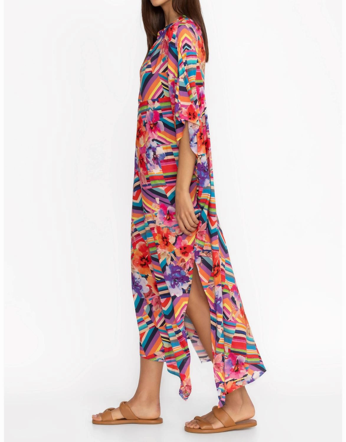 Summer Stripes Maxi Kaftan
