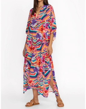 Summer Stripes Maxi Kaftan