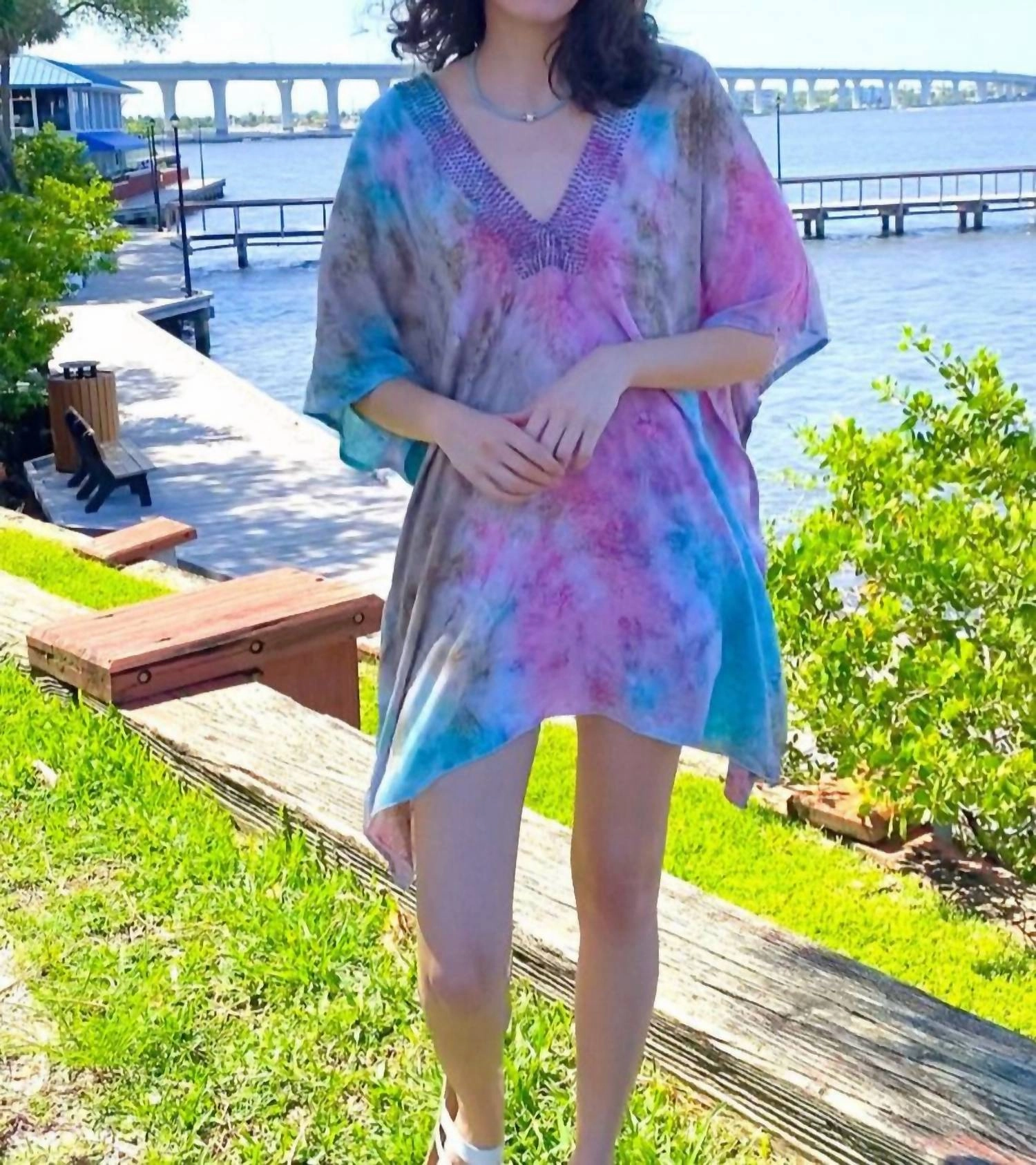 Sunkiss Caftan In Multicolor