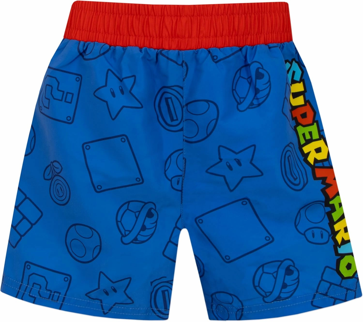 Super Mario Swimsuit for Boys | Gaming Boys Rashguard Swim Set | Boys Bathing Suit Set