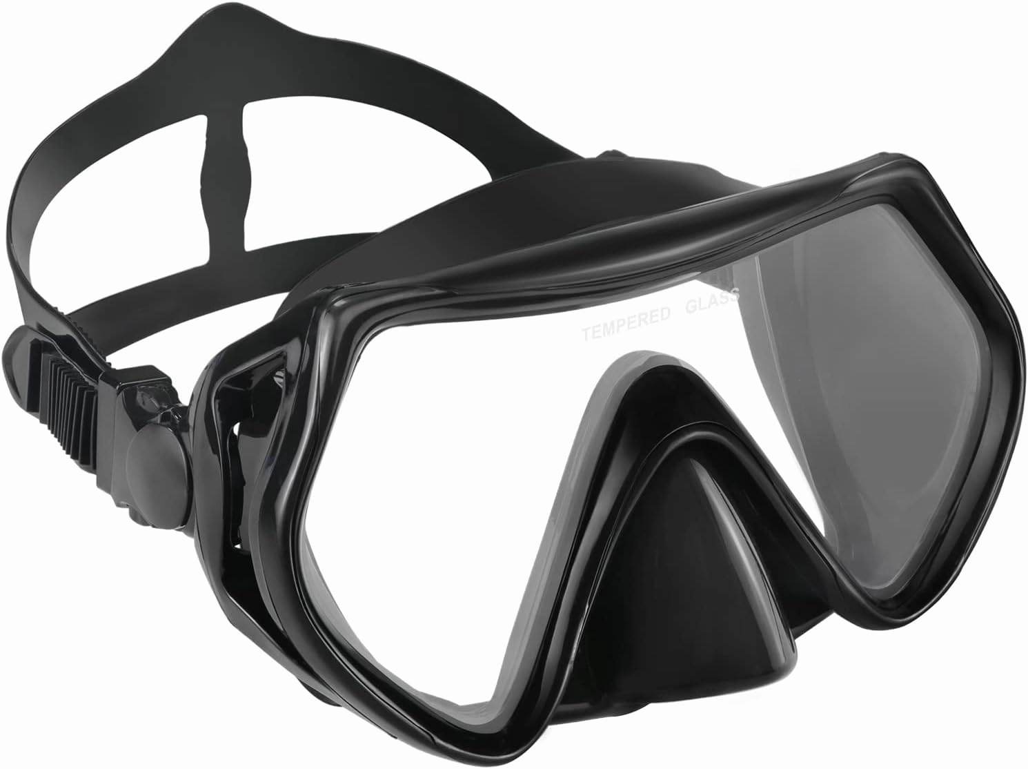 Supertrip Snorkel Mask Adult Swimming Goggles with Nose Cover for Men Women Youth, 180??Clear View Scuba Swim Mask