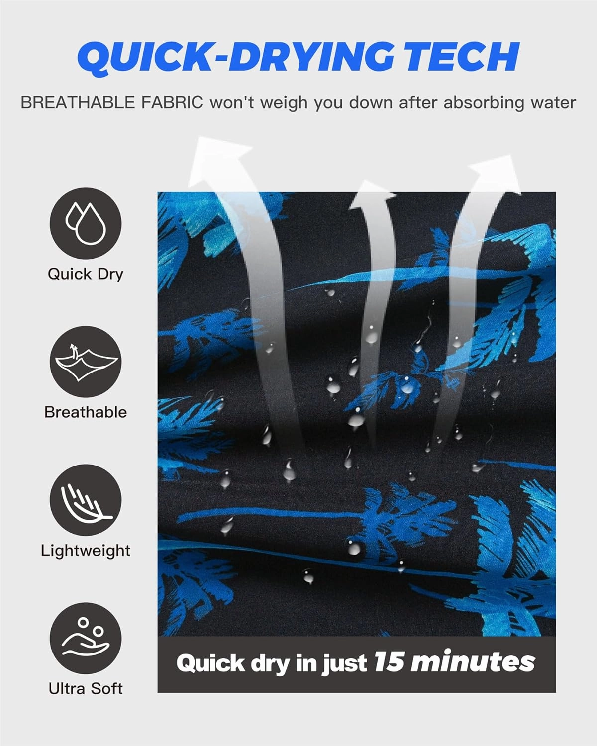 SURF CUZ 9" Mens Swim Trunks with Compression Liner Bathing Suits 2 in 1 Stretch Zipper Pockets Quick Dry