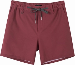 SURF CUZ Mens 5 Inch Shorts Casual Workout Shorts Classic Fit Multi-Pocket Golf Flat Front Shorts Quick Dry Hybrid Short