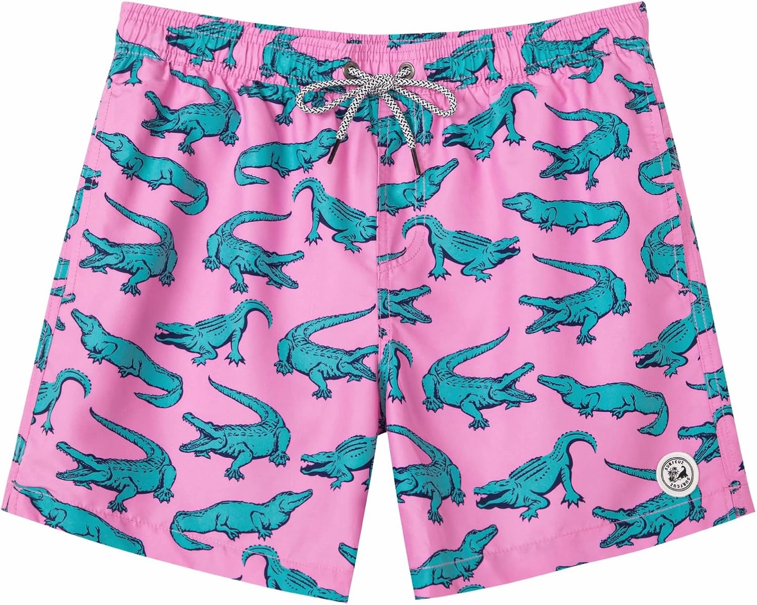 SURF CUZ Mens Swim Trunks 5 Inch Swim Shorts Quick Dry Bathing Suits for Men Beach Shorts Mesh Lining Swimming Trunks