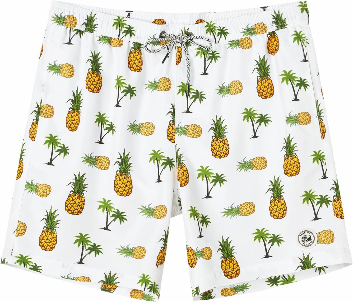 SURF CUZ Mens Swim Trunks 7" Swimming Trunks with Mesh Liner Quick Dry Swim Shorts for Men Swimwear Bathing Suits Pockets