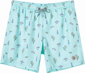 SURF CUZ Mens Swim Trunks 7" Swimming Trunks with Mesh Liner Quick Dry Swim Shorts for Men Swimwear Bathing Suits Pockets