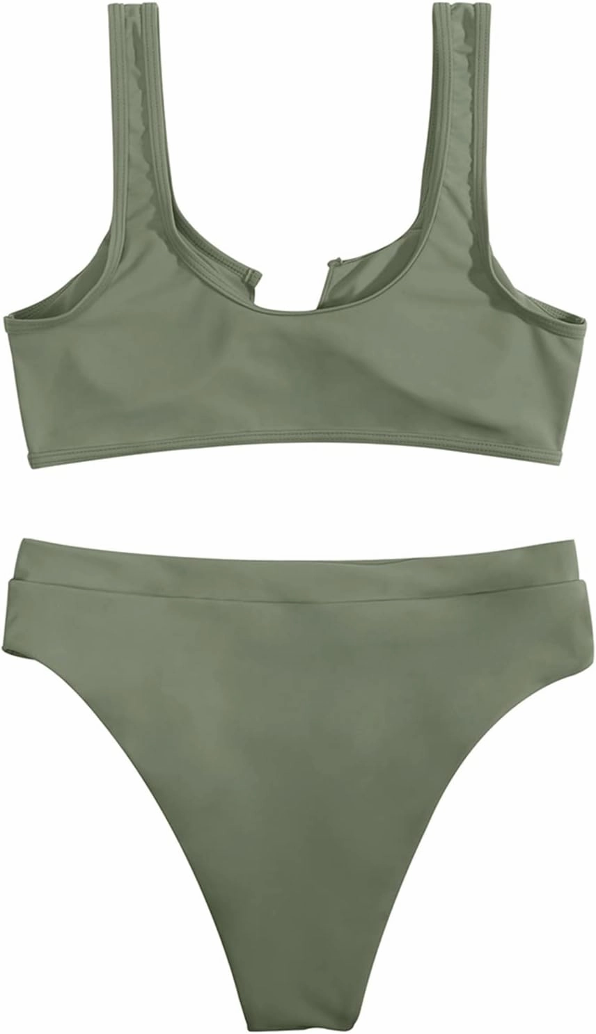 SUUKSESS Women Cutout Bikini Sets Push Up High Waisted Swimsuits 2 Piece