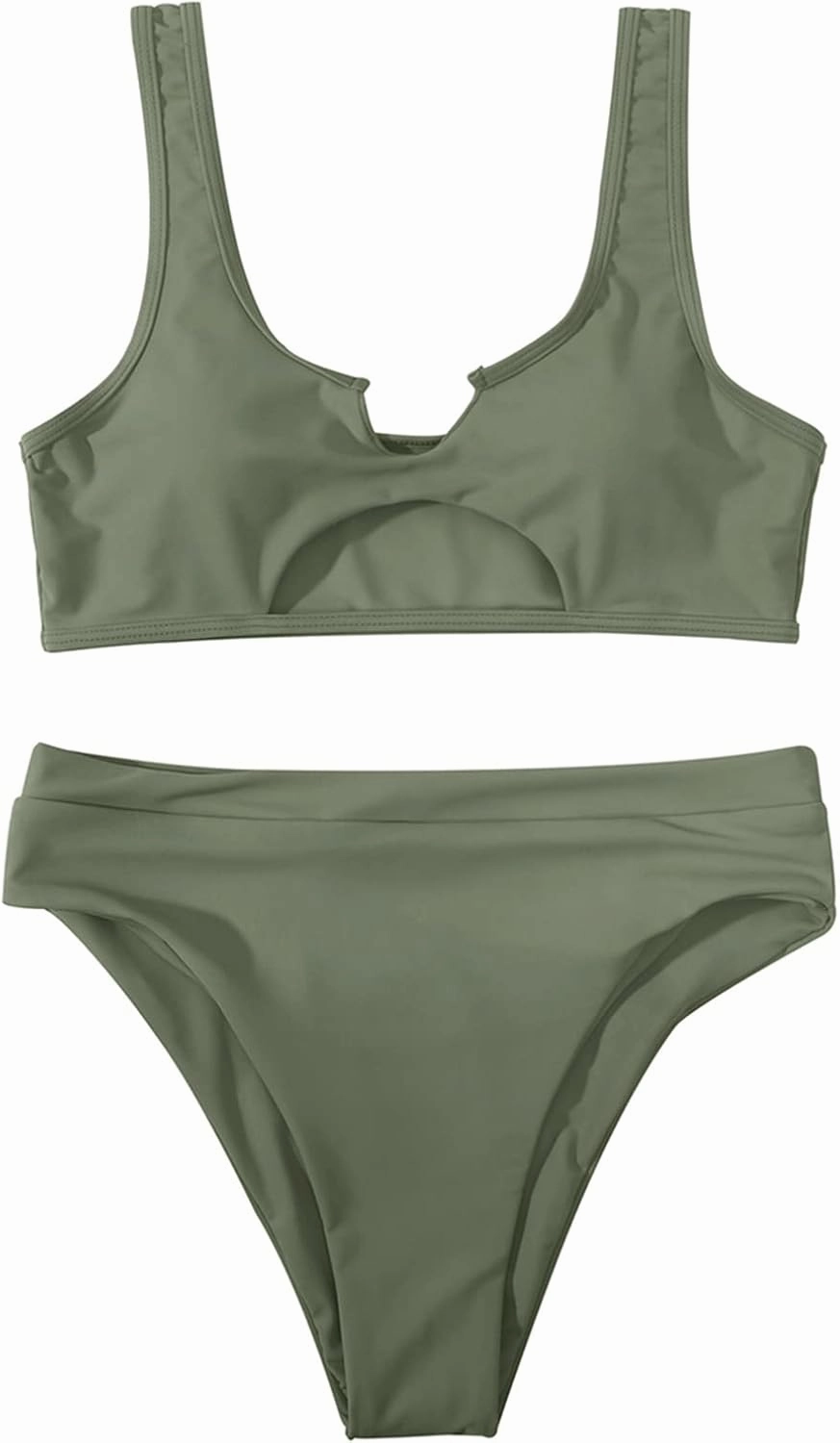 SUUKSESS Women Cutout Bikini Sets Push Up High Waisted Swimsuits 2 Piece