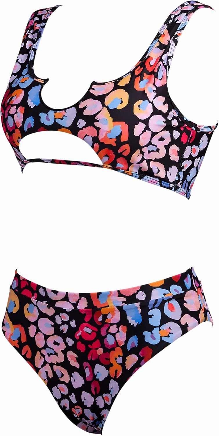 SUUKSESS Women Cutout Bikini Sets Push Up High Waisted Swimsuits 2 Piece