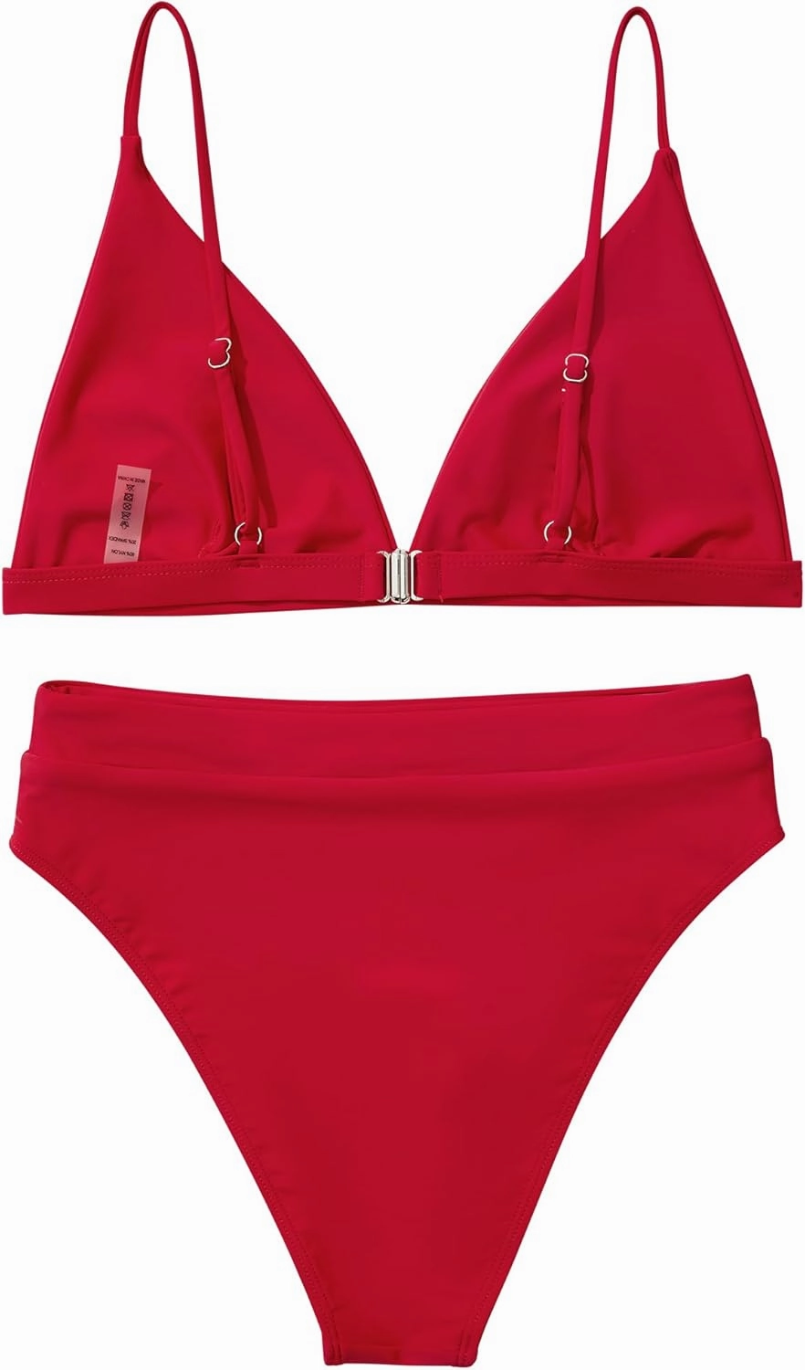SUUKSESS Women High Waisted High Cut Bikini Set Sexy Triangle Two Piece Swimsuits