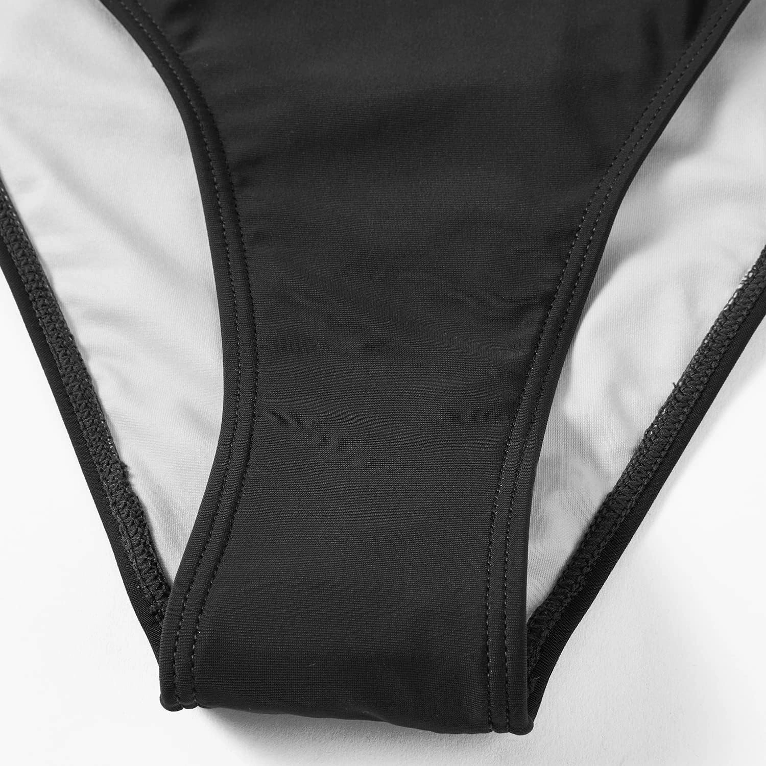 SUUKSESS Women High Waisted High Cut Bikini Set Sexy Triangle Two Piece Swimsuits