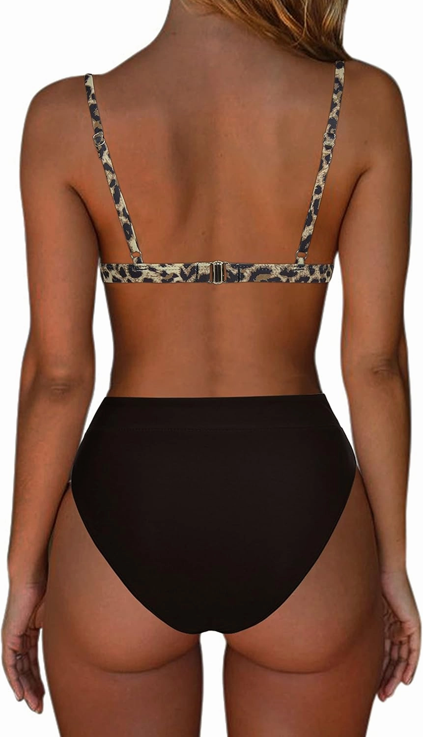 SUUKSESS Women High Waisted High Cut Bikini Set Sexy Triangle Two Piece Swimsuits