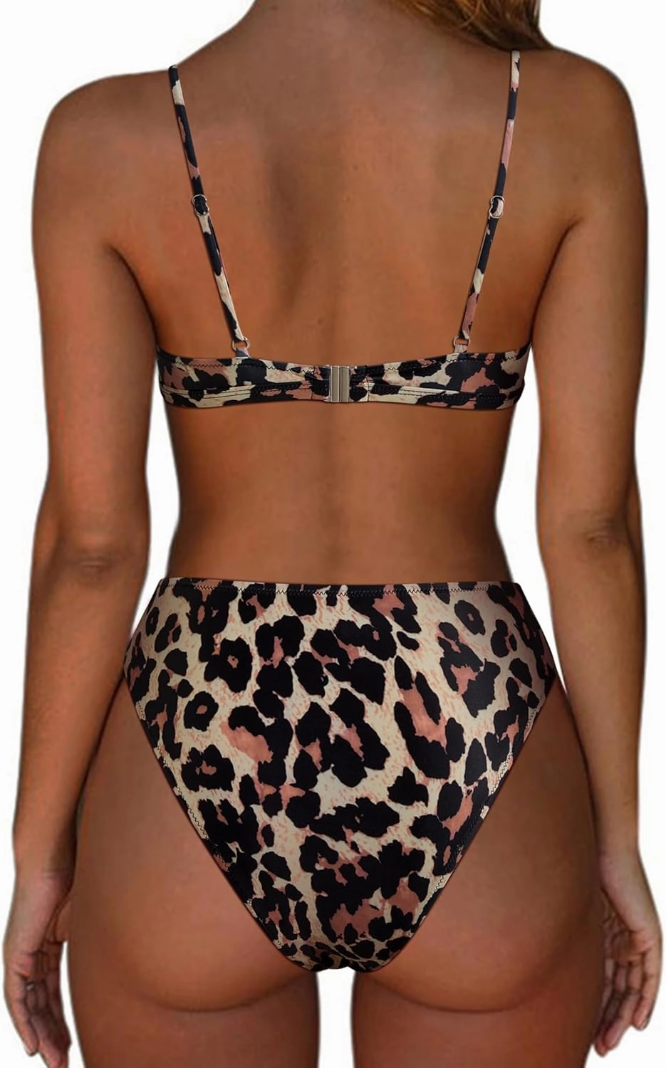 SUUKSESS Women High Waisted String Bikini Sets Sexy Two Piece Cutout Swimsuits