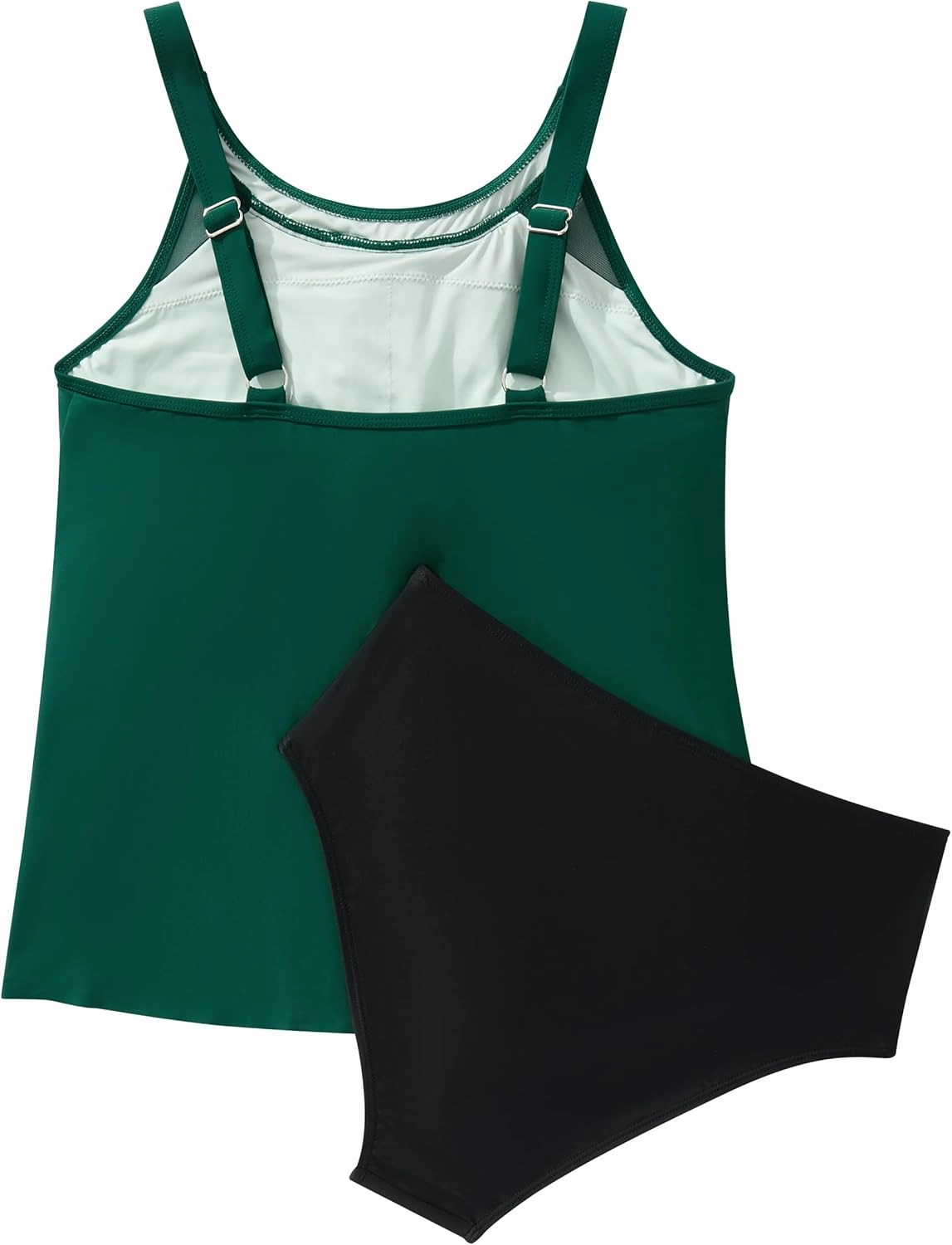 SUUKSESS Women Tummy Control Tankini Bathing Suit Ruffle High Waisted Swimsuit