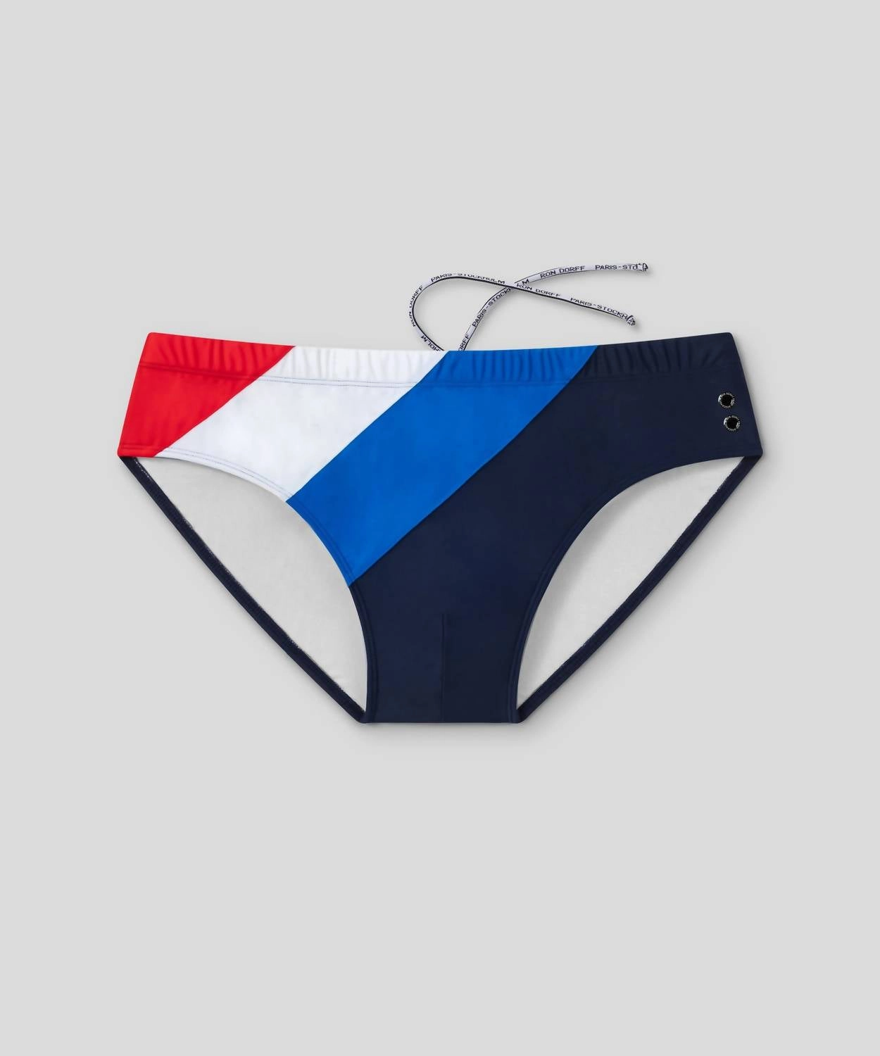 Swim Briefs Panelled In French Blue