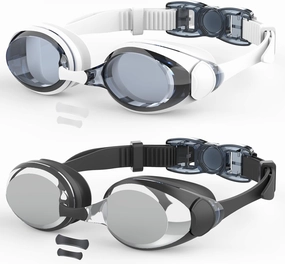 Swim Goggles,2Pack Swimming Goggles for Men Women Adults Youth Anti Fog/No Leak/Clear Vision/UV Protection