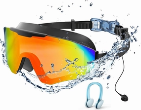 Swim Goggles for Men & Adults ??C Anti-Fog Full-Coverage Swimming Goggles, 3-Color UV Lens & Detachable