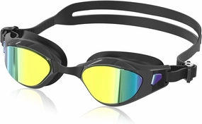 Swim Goggles, Polarized Goggles Swimming for Adult Men Women Youth Anti Fog Anti UV No Leakage HD Wide View