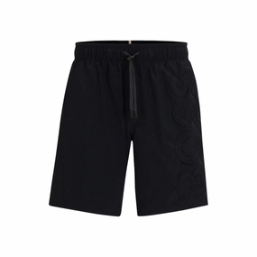 Swim shorts with embroidered logo