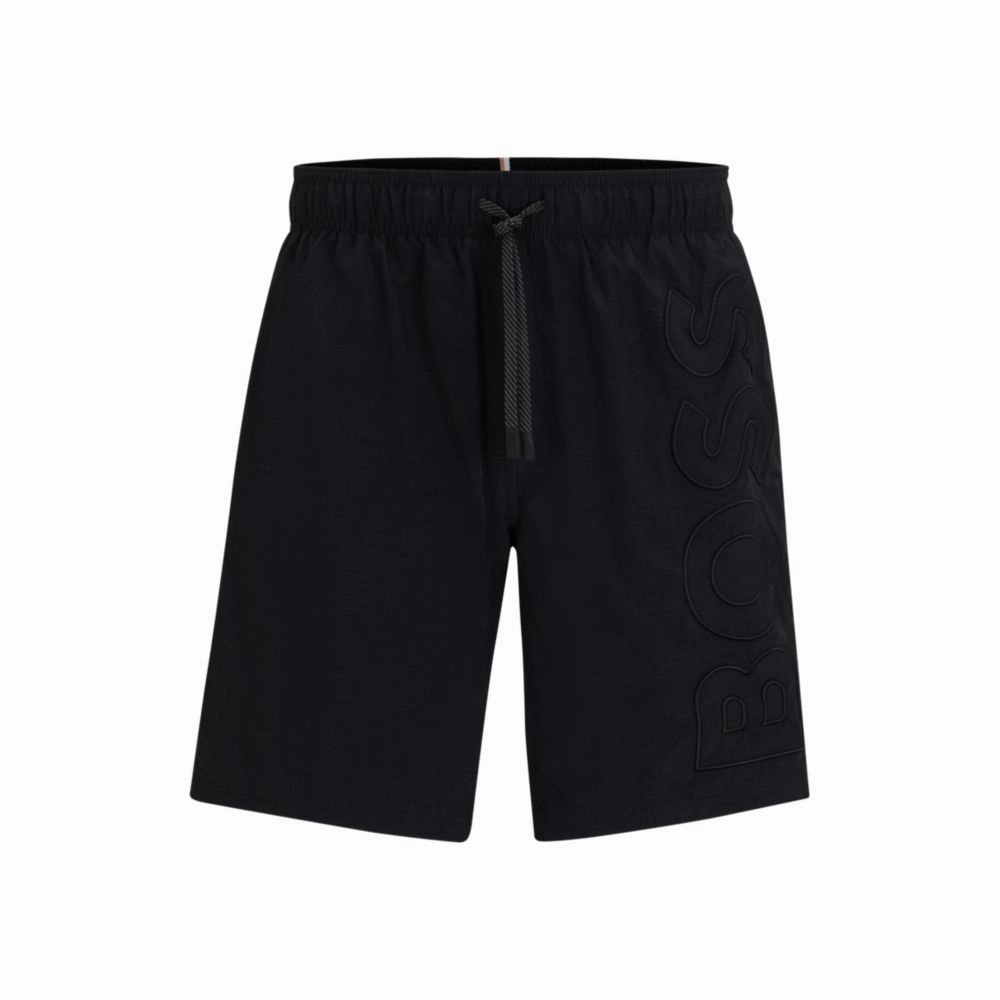 Swim shorts with embroidered logo