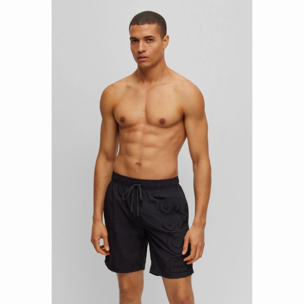 Swim shorts with embroidered logo