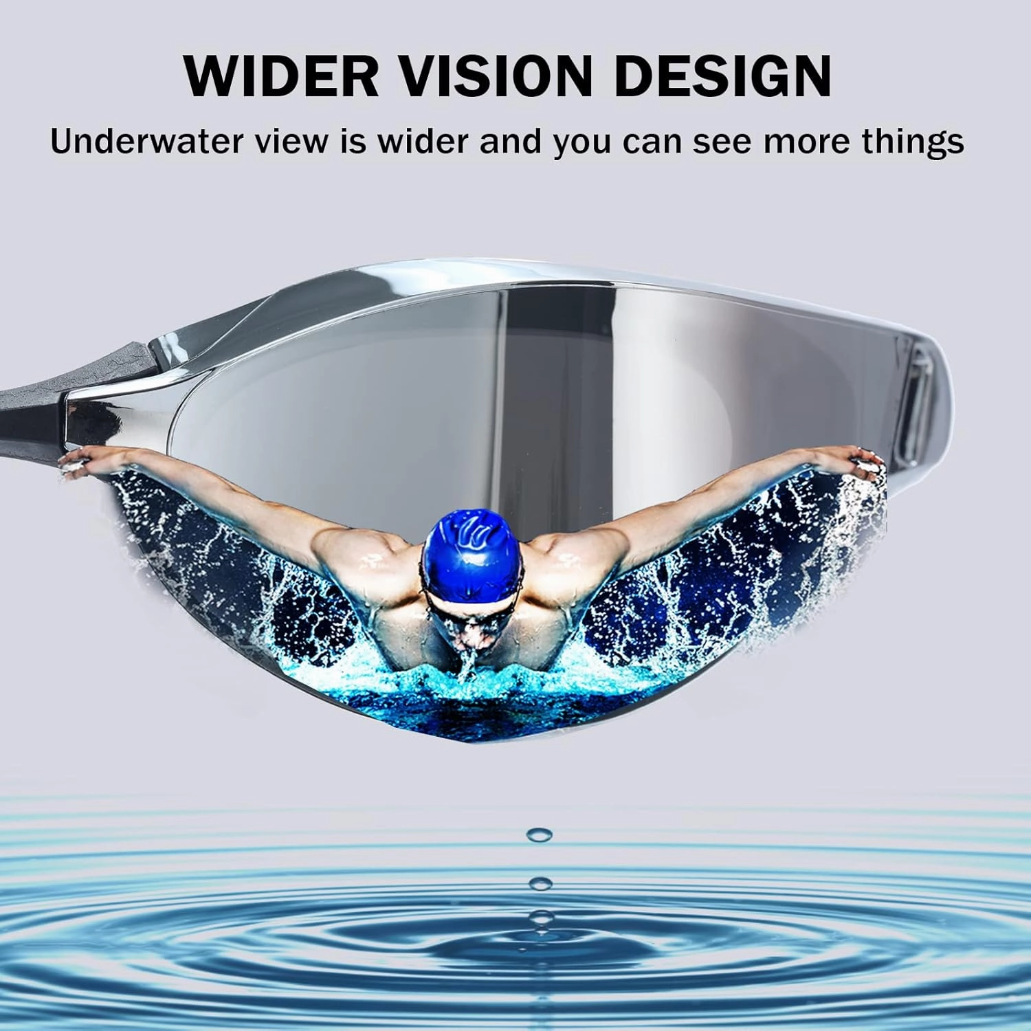 Swimming Goggles for Men/Women, Anti-Fog Anti-UV Mirrored Adult Swim Goggles, Boys/Girls/Junior/youth swim Glasses