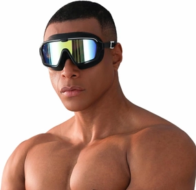 Swimming Mask for Adult Men Women, Wide View Beach Swim Goggles & Mask, Anti Fog 180?? Clear No Leaking
