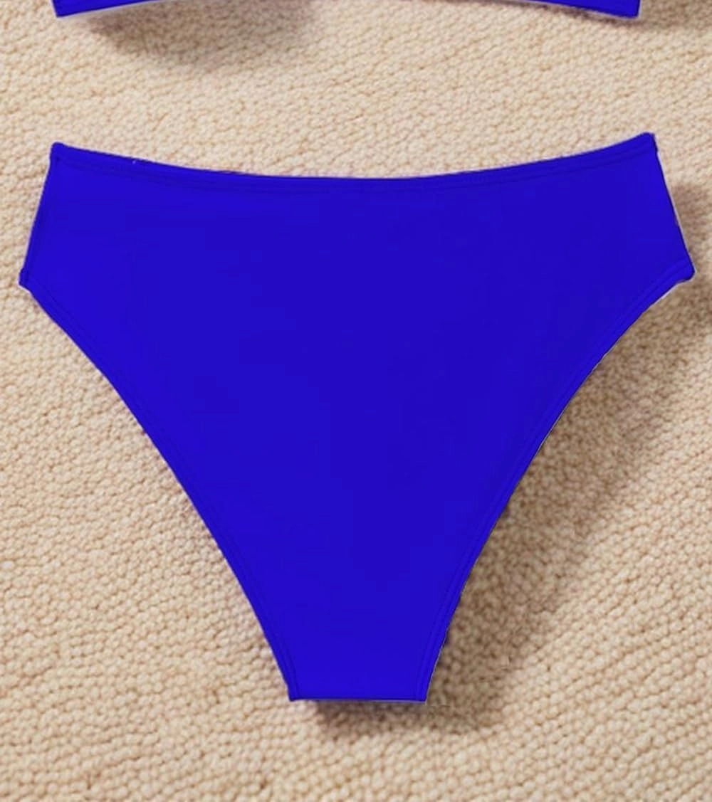 Tainehs Women's Mid Waist Bikini Bottom Strappy Cheey Bathing Suit Bottoms Swimsuit Bottom
