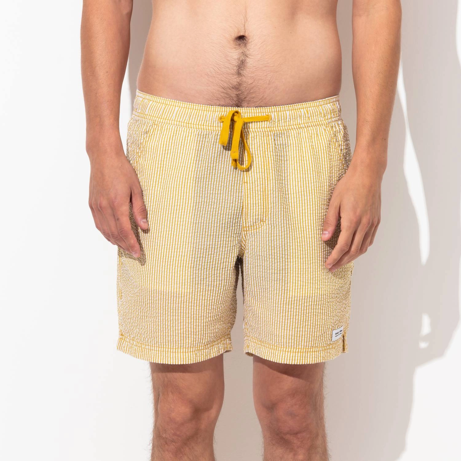 Tallows Elastic Boardshort In Dark Mustard