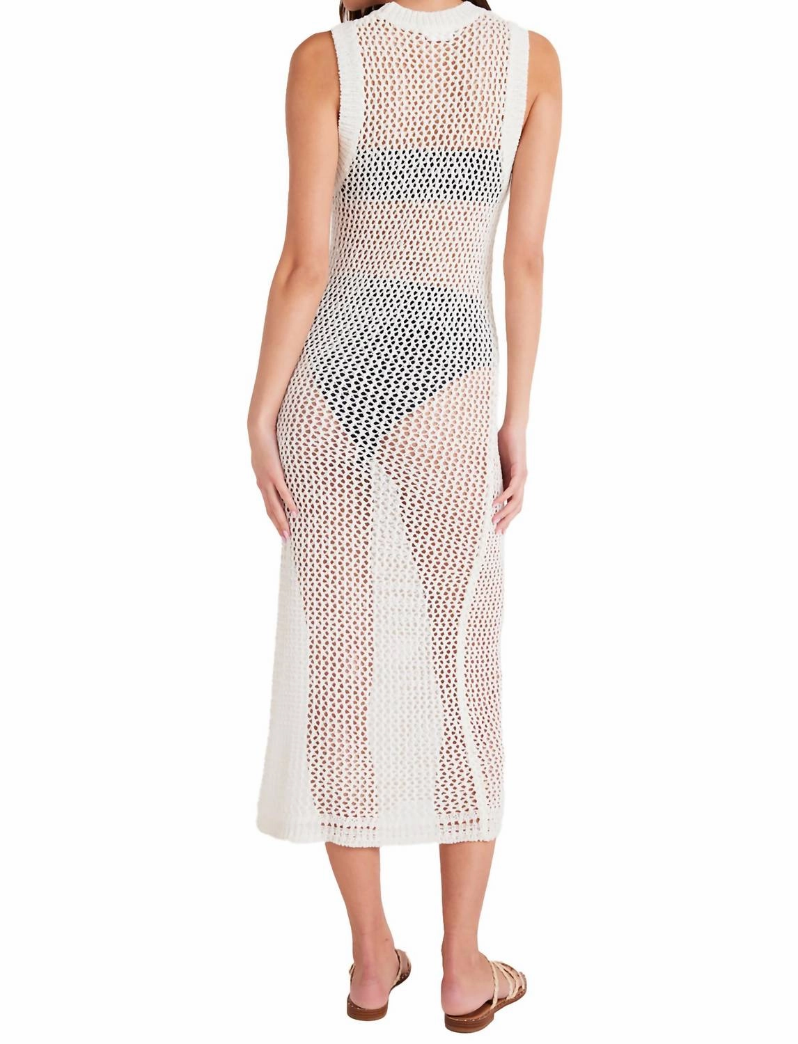 Tank Sweater Dress In Off White