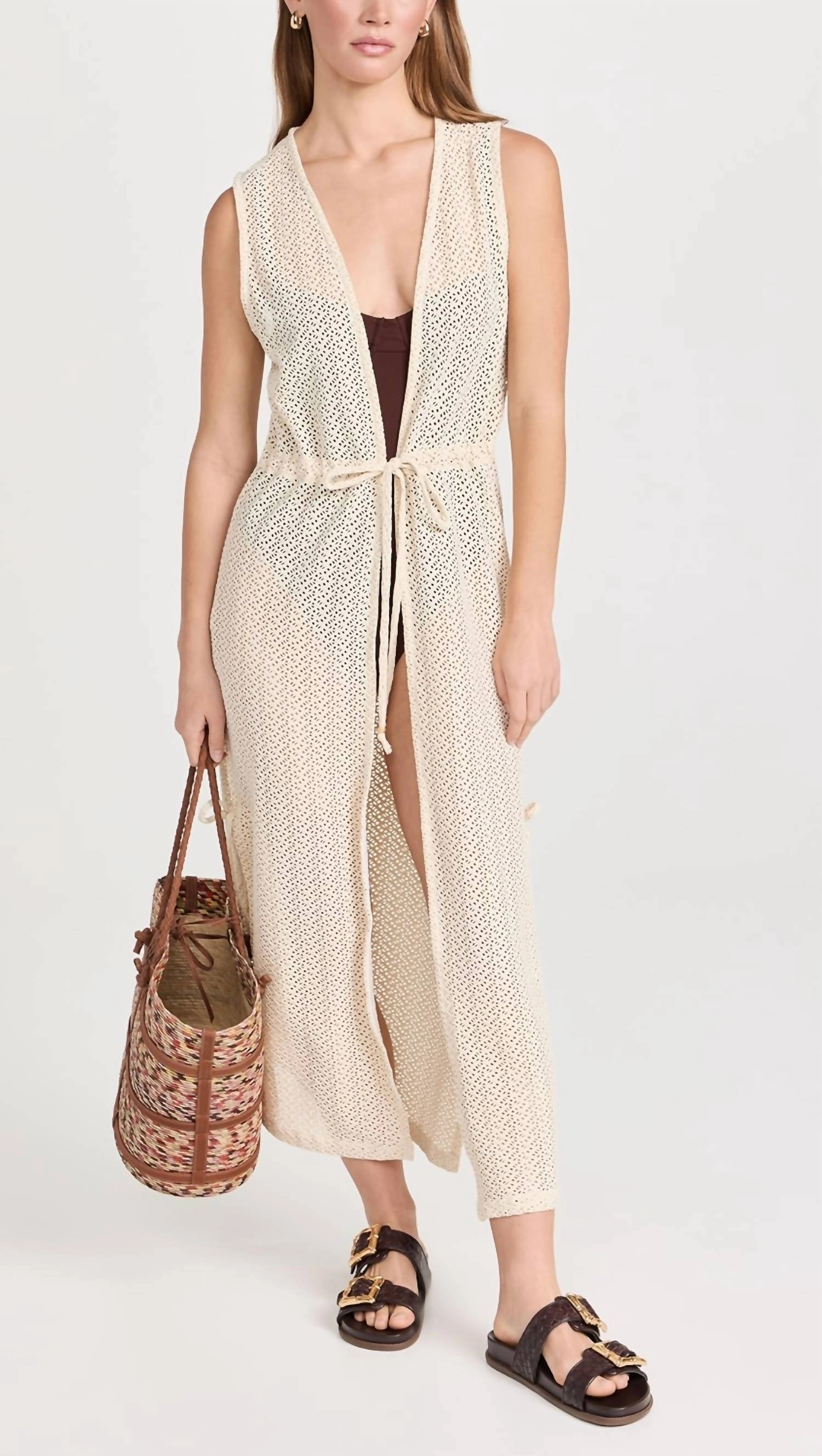 Tauri Kaftan Cover Up Dress In Nilo
