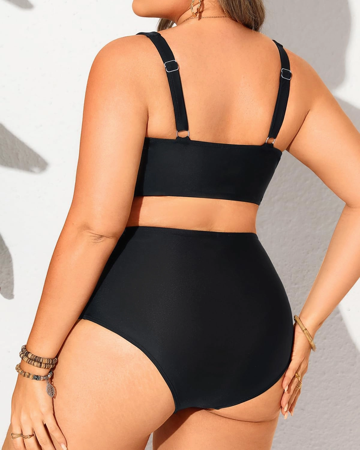 Tempt Me Plus Size Two Piece Bikini - Women High Waisted Swimsuits Bathing Suit Swimwear