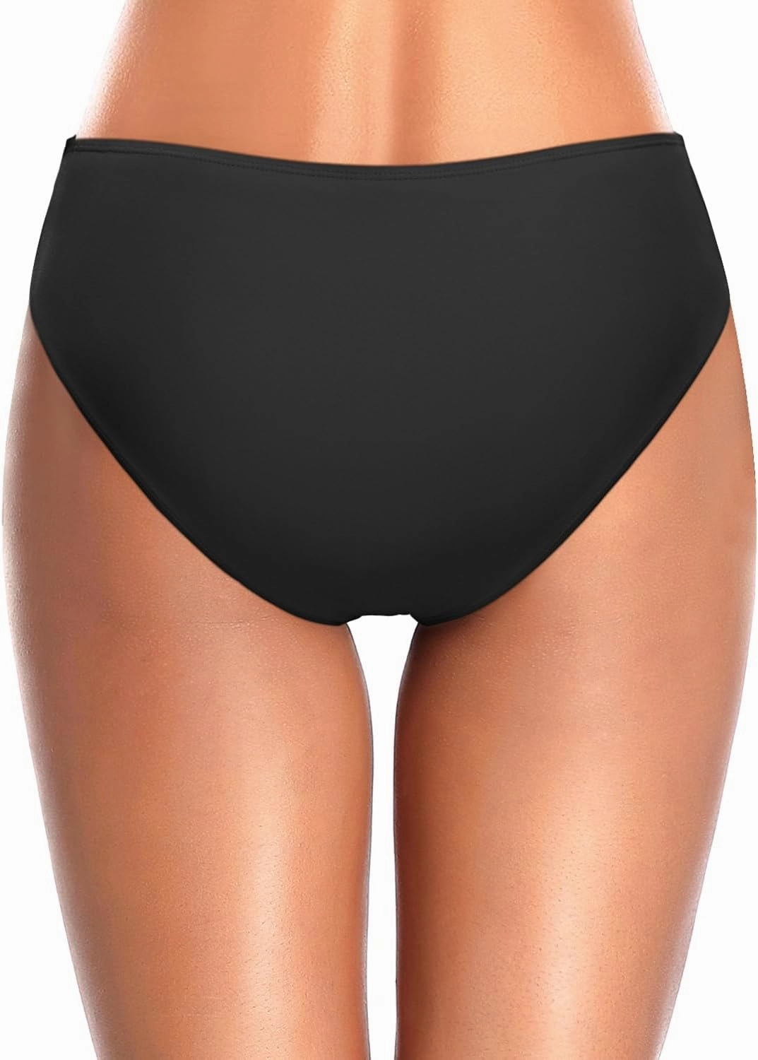 Tempt Me Women Bikini Bottoms Mid Waist Bathing Suit Swimsuit Ruched Swim Bottom