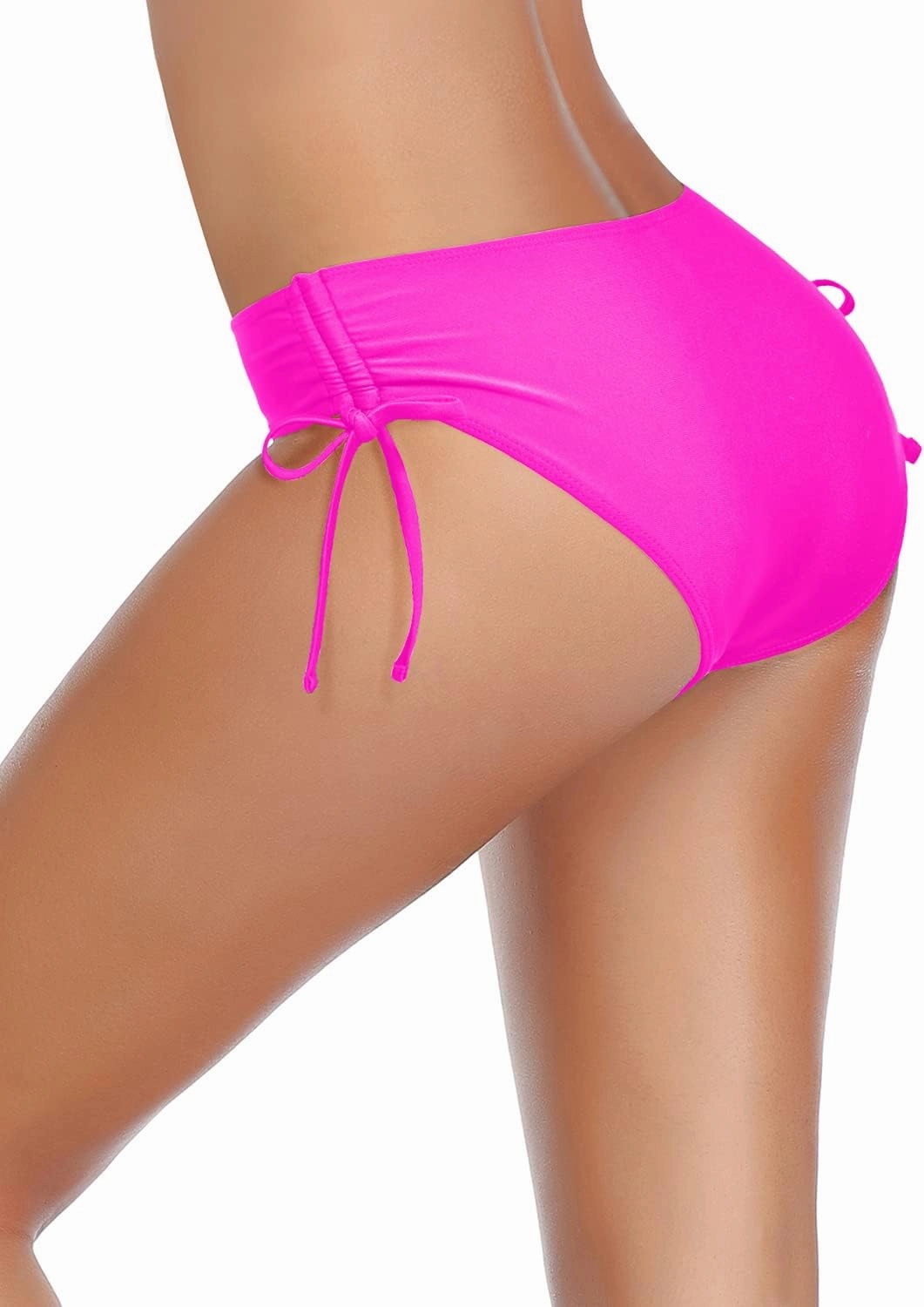 Tempt Me Women Bikini Bottoms Side Tie Adjustable Bathing Suit Swimsuit Full Coverage Swim Bottom