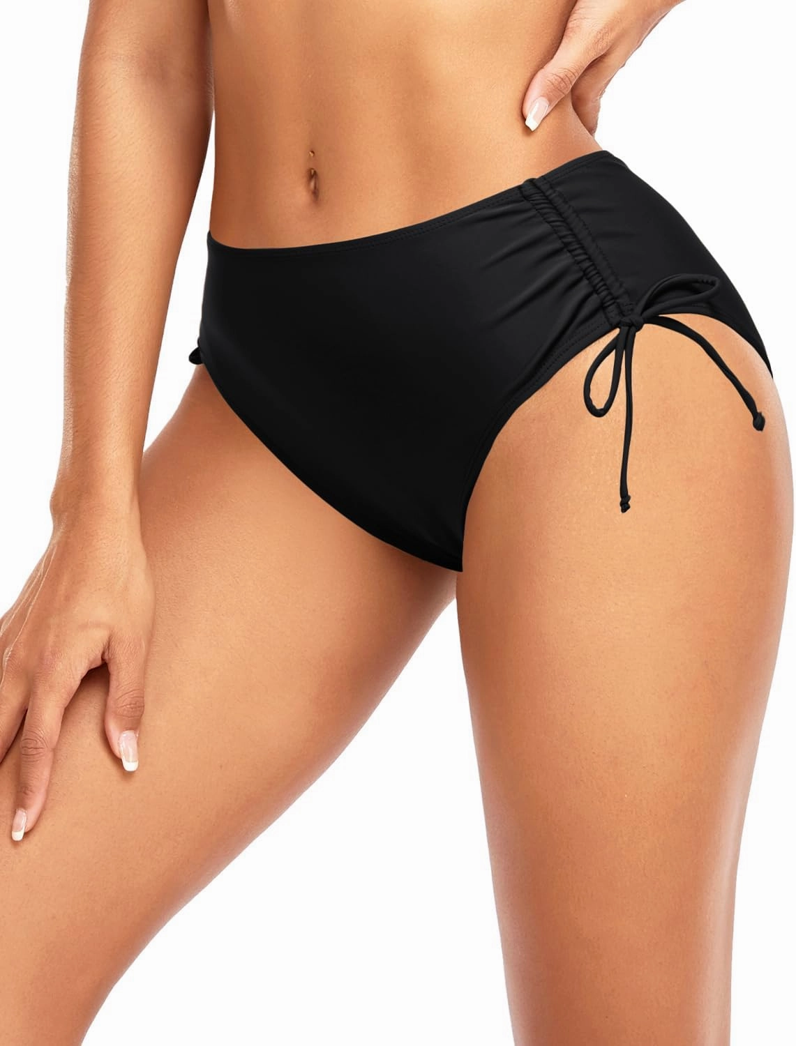 Tempt Me Women Bikini Bottoms Side Tie Adjustable Bathing Suit Swimsuit Full Coverage Swim Bottom