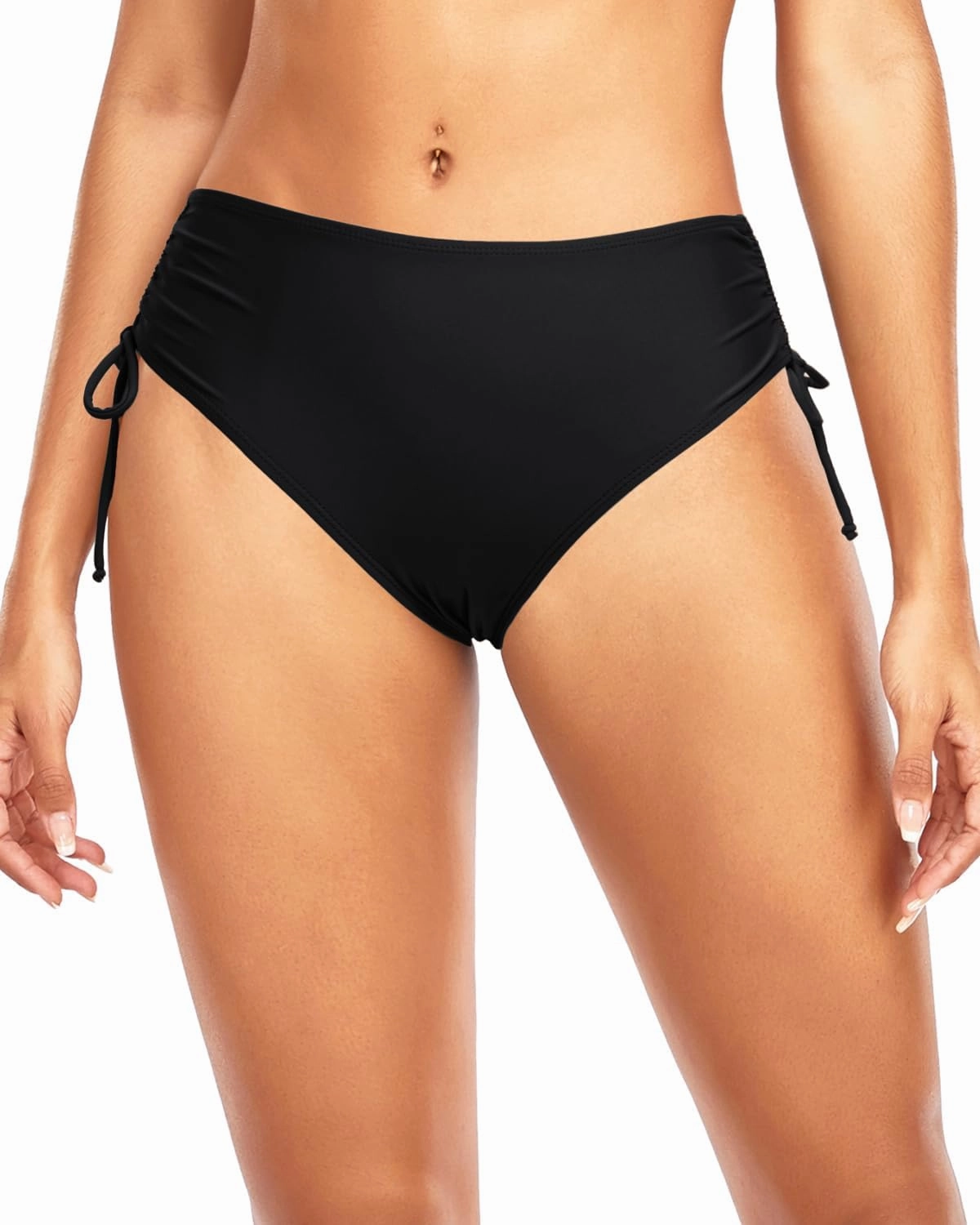 Tempt Me Women Bikini Bottoms Side Tie Adjustable Bathing Suit Swimsuit Full Coverage Swim Bottom