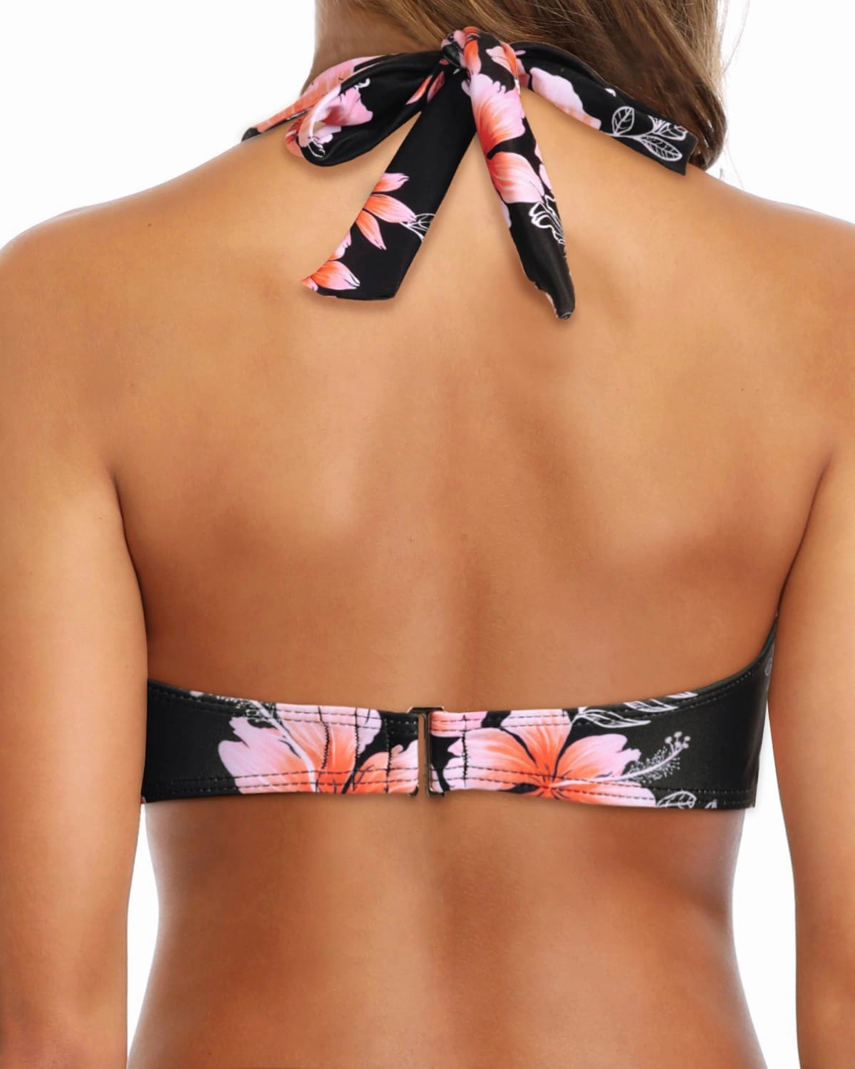 Tempt Me Women Halter Bikini Top Padded Swimsuit Top V Neck Bathing Suit Tops Only