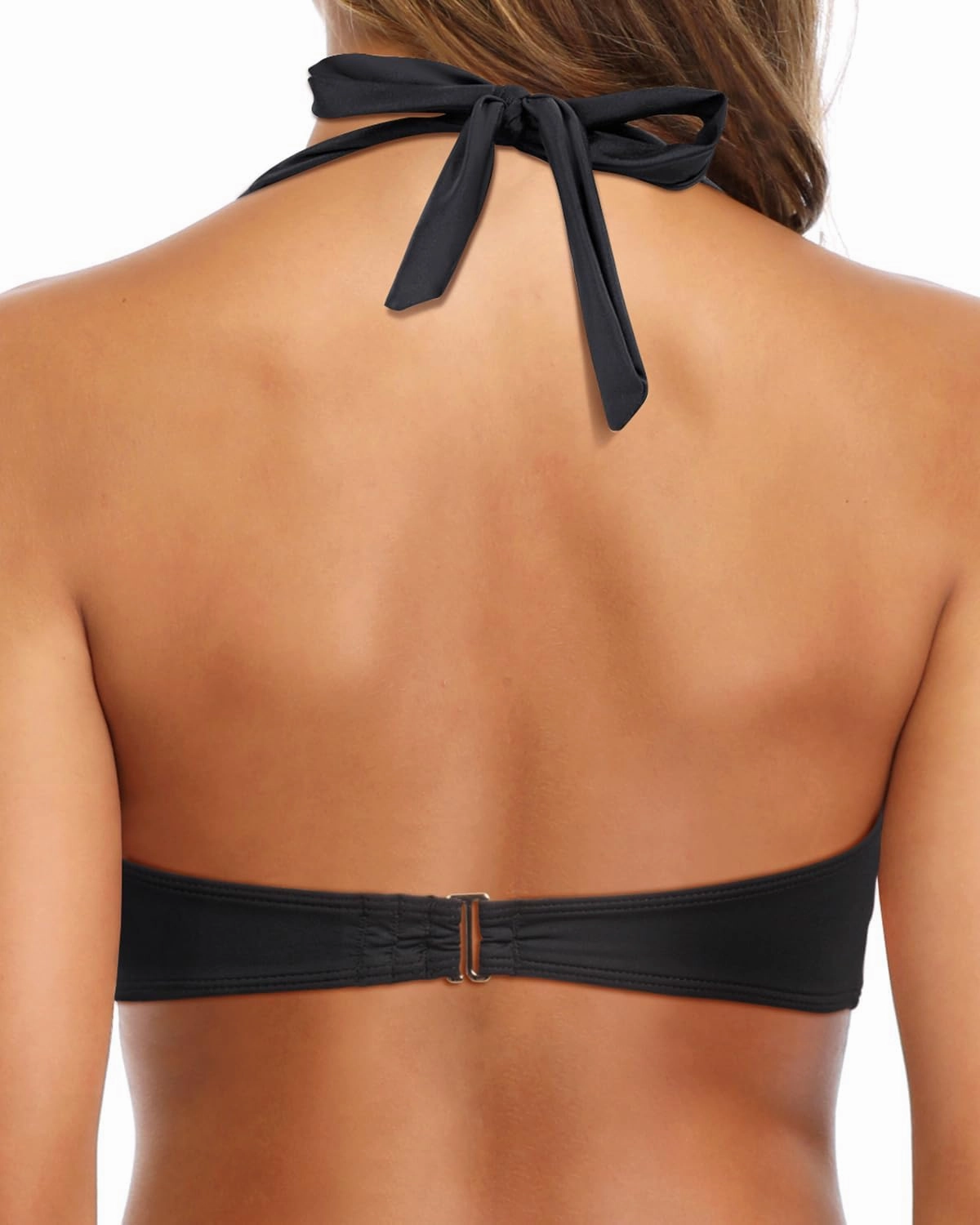 Tempt Me Women Halter Bikini Top Padded Swimsuit Top V Neck Bathing Suit Tops Only