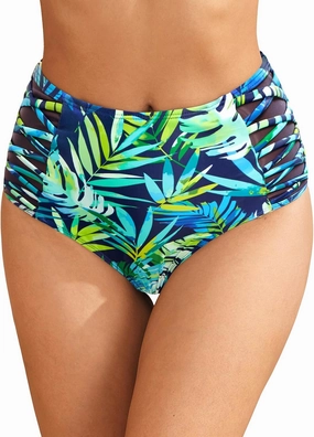 Tempt Me Women High Waisted Bikini Bottom - Tummy Control Swimsuit Full Coverage Bathing Suit Side Mesh Swim Bottom 2025