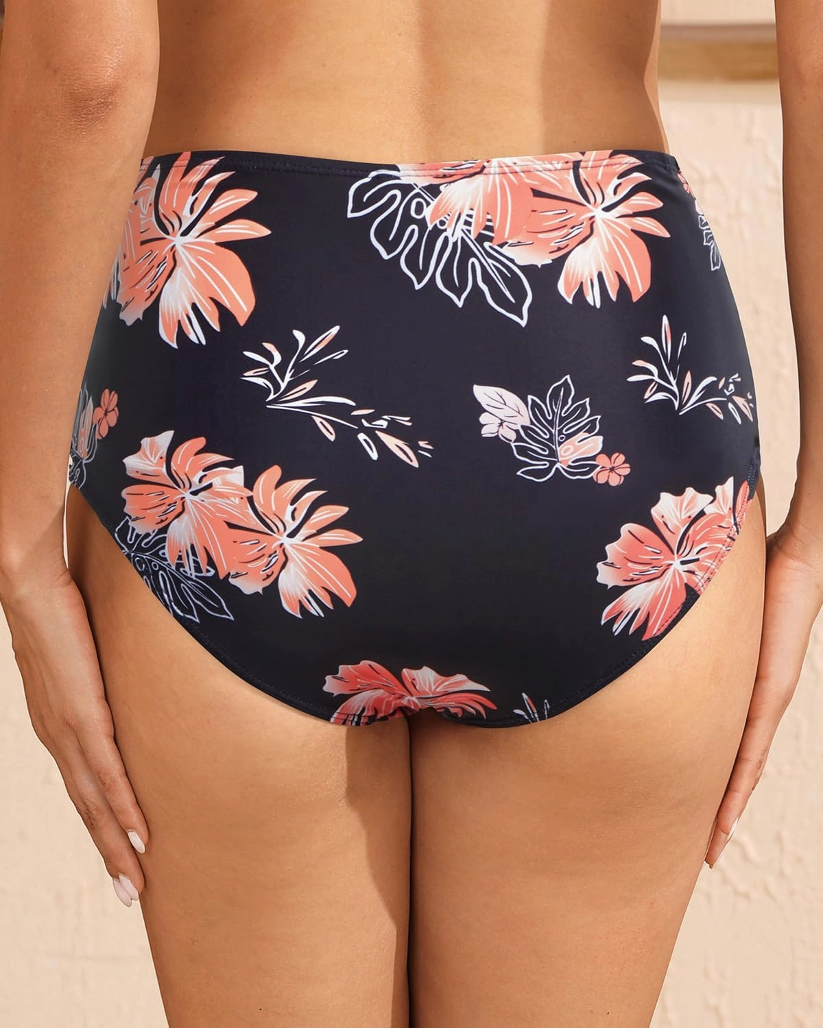 Tempt Me Women High Waisted Bikini Bottom - Tummy Control Swimsuit Full Coverage Bathing Suit Side Mesh Swim Bottom 2025