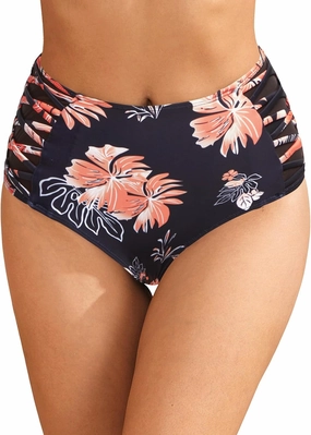 Tempt Me Women High Waisted Bikini Bottom - Tummy Control Swimsuit Full Coverage Bathing Suit Side Mesh Swim Bottom 2025