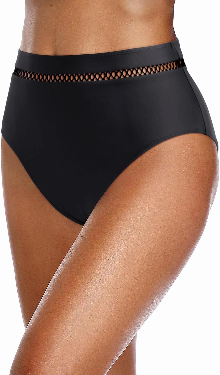 Tempt Me Women High Waisted Bikini Bottom Full Coverage Swimsuit Bottom