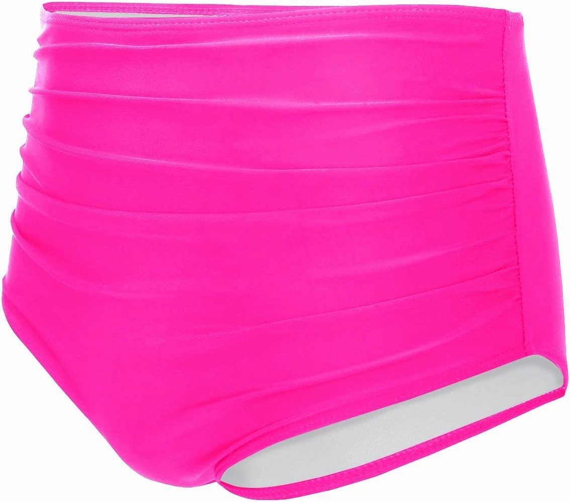 Tempt Me Women High Waisted Bikini Bottom Retro Ruched Swim Bottom Shirred Tankinis Brief